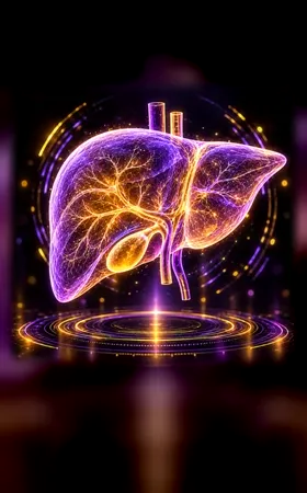 Animated Liver Imaging hologram poster