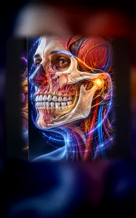 Animated Maxillofacial Region hologram poster