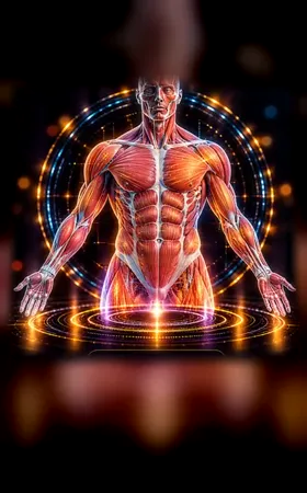 Animated Musculoskeletal hologram poster