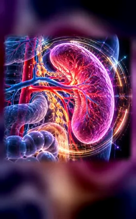 Animated Spleen Imaging hologram poster