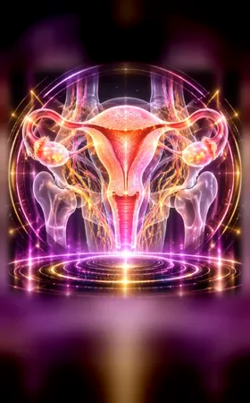 Animated Women's Health hologram poster